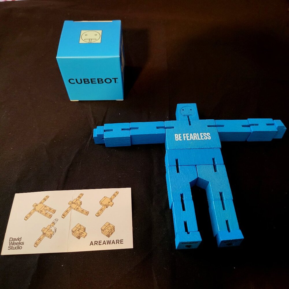 David Weeks Studio Cubebot - Blue